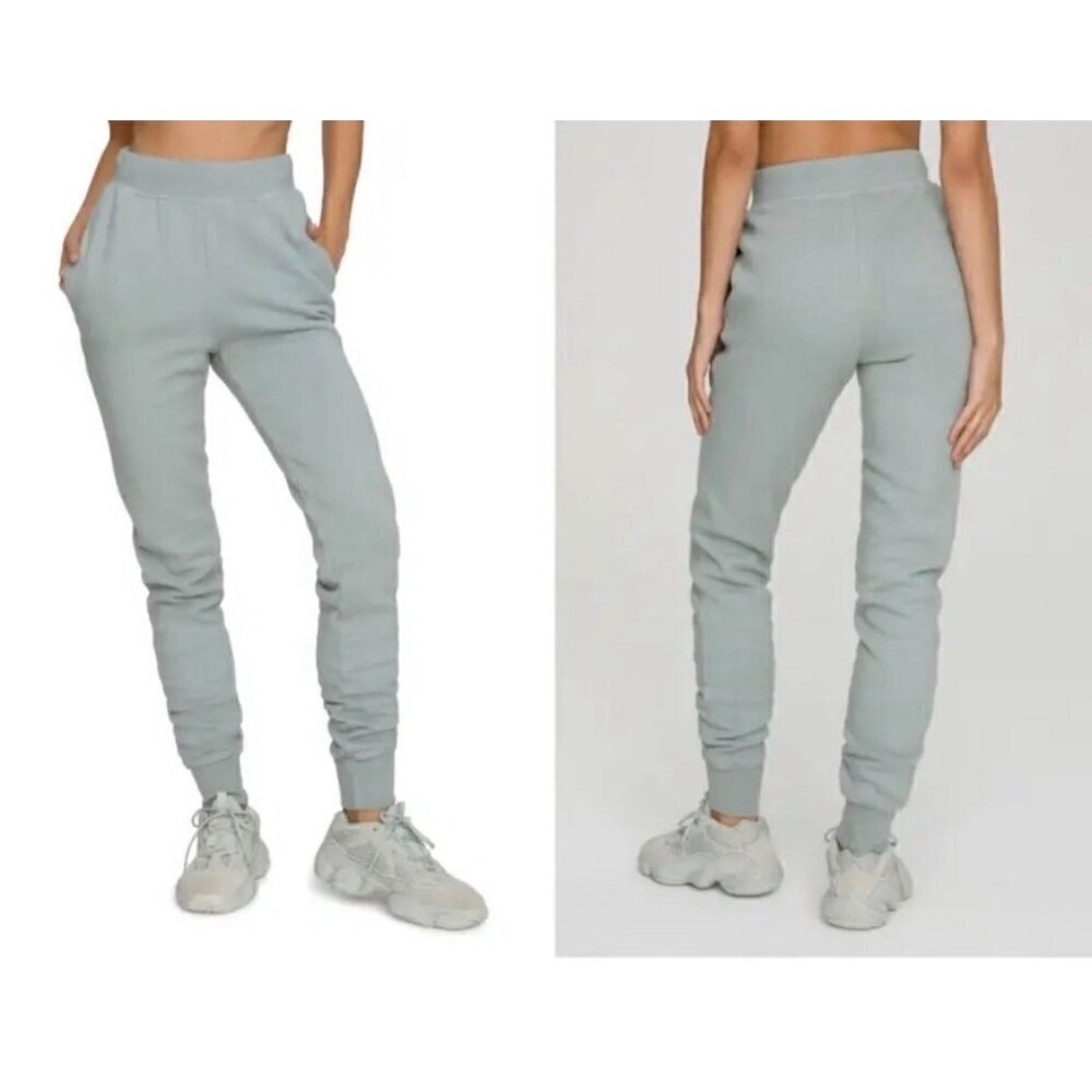 GOOD AMERICAN Good Waist Terry Joggers Women Size 1 - Small Loungewear NWT